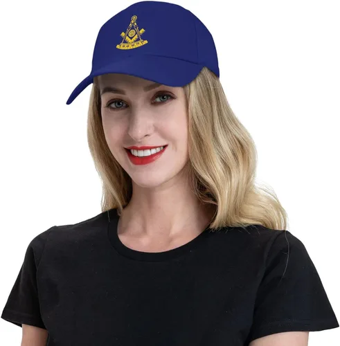 Vista 8 de Qauirfe Freemason Past Master - Gorra de béisbol unisex para papá y camión, color azul, Azul