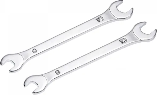 Vista 17 de uxcell Llave fina de extremo abierto, espejo métrico de 0.236 in x 0.276 in, acero de alto carbono, para mantenimiento doméstico y reparaciones