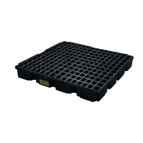Vista 12 de Eagle Plataforma modular para derrames de un tambor, 26.25"x26"x6.5", sumidero de 15 galones, bandeja de contención de capacidad de carga de 2,000