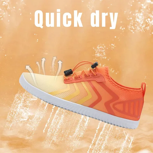 Vista 5 de Tenis impermeables para hombres y mujeres, descalzo, calcetín acuático de secado rápido para usar al aire libre, calzado deportivo para kayak