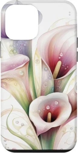 Vista 16 de iPhone 12 Pro Max Calla Lilies Flower Floral Watercolor Case