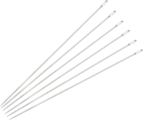 Vista 7 de uxcell 60 agujas de abalorios finas, finas, largas, rectas para bordar, de acero inoxidable, 1.26 pulgadas