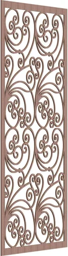 Vista 19 de 9 3/8"W x 24 3/8"H x 1/4"T Marilla Decorativos Paneles de Pared de Madera Calado, Abedul