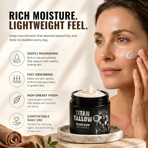 Vista 4 de Bálsamo para rostro y cuerpo con magnesio – Hidratante de sarga de res alimentado con pasto, con miel de manuka, aceite de jojoba, aceite de rosa