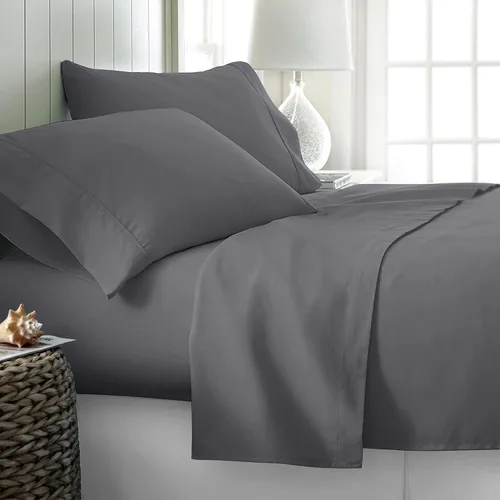 Vista 3 de Ashton - Juego de 2 fundas de almohada de microfibra prémium MÁULLI Collection 1800, fundas de almohada de microfibra suaves, transpirables