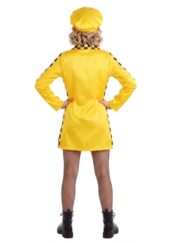 Vista 4 de Disfraz de Vestido Speedster Amarillo para Niña Multicolor