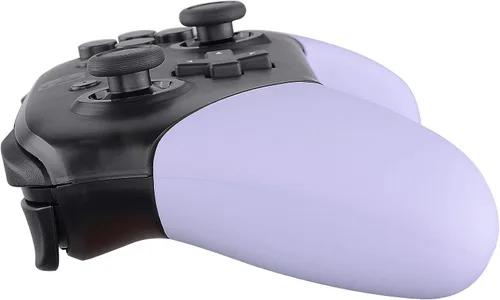 Vista 6 de eXtremeRate Light Violet Replacement Handle Grips for Nintendo Switch Pro Controller, DIY Custom Hand Grip Shell for Nintendo Switch Pro