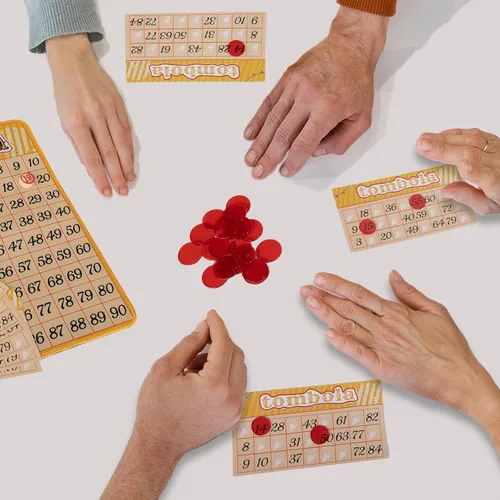 Vista 6 de Extguds Juego de bingo de Tombola, Vintage Tombola Italiano, Lotería rusa con número 1-90 para lotería, para hasta 24 jugadores