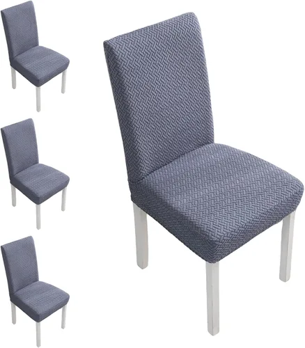 Vista 31 de Fundas elásticas para sillas de comedor, fundas de asiento para sillas de comedor, juego de 4/6 fundas para sillas de cocina para el hogar, hotel