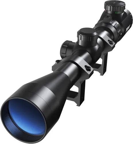 Vista 8 de PINTY 3-9x40 Rifle Scope with Red/Green Illuminated Reticle & Rangefinder, Multicoated Lens with Mounts for Picatinny Rail