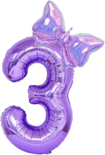 Vista 20 de Globos de feliz cumpleaños con números grandes de papel de aluminio, globos de cumpleaños con números, globos de feliz cumpleaños para decoración