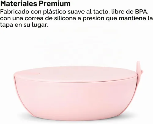 Vista 3 de W&P WP-PBC-CM - Cuenco con tapa Porter, para almacenar comida, ensaladas, comidas preparadas, hermético, apto para lavavajillas y microondas