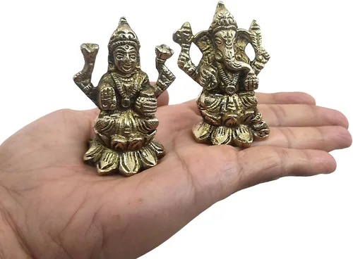 Vista 15 de Craftsofindia® Panchmukhi Hanuman - Estatua pequeña de latón, decoración divina, escultura hindú hecha a mano de 2.5 pulgadas para el altar