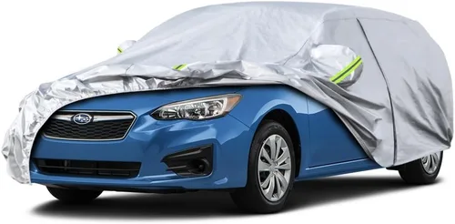 Vista 6 de Kaugung Funda para Coche de Ajuste Personalizado BMW Serie 3 E30 (1982-1994), 7 Capas Resistente al Viento Todo Clima Impermeable Cubierta Exterior