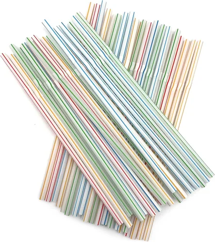 Vista 7 de Jacent Pajitas desechables flexibles, pajitas de neón de plástico flexibles: 125 unidades por paquete, pajitas divertidas para niños, ideales