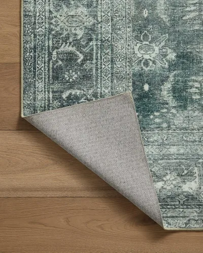 Vista 10 de Loloi Magnolia Home de Joanna Gaines, Colección Banks BAN-03 Azul/Laguna, 2 pies 3 pulgadas x 3 pies 9 pulgadas, altura de pelo de.13 pulgadas