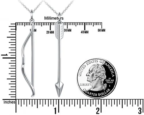 Vista 6 de S925plata esterlina para hombre y mujer, juego de pareja de dijes para collar , plata de ley, Blanco, JN8032-Y-2