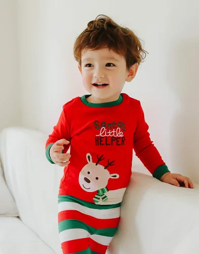 Vista 3 de VAENAIT BABY Conjunto de pijama a cuadros a juego para niños, adultos, familia, Halloween, Navidad, Navidad, vacaciones, búfalo