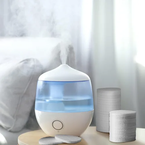 Vista 4 de Maitys 50 almohadillas de repuesto para purificador de aire para aromaterapia, difusor de aceite esencial compatible con humidificador, purificador