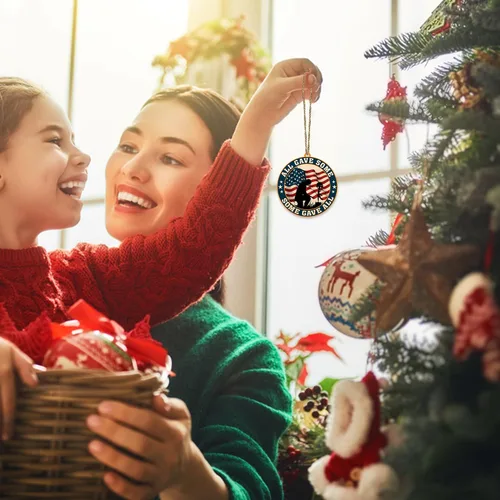 Vista 4 de Hyturtle Adorno navideño de veterano para árbol de Navidad 2D, regalos para soldado veterano, fuerzas armadas, miembros militares del ejército