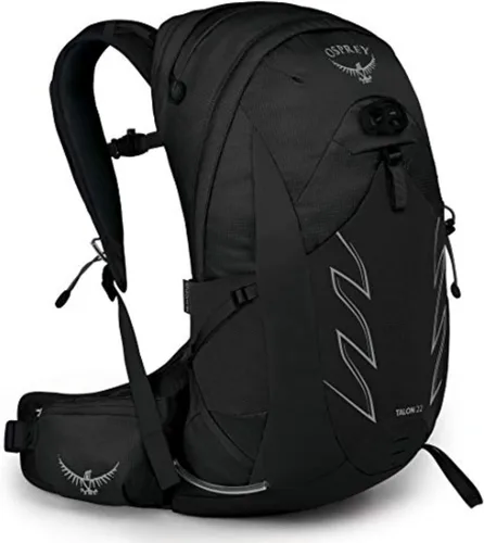 Vista 16 de Osprey Talon 22L Mochila de senderismo para hombre con cinturón de cadera, color azul cerámica, S/M
