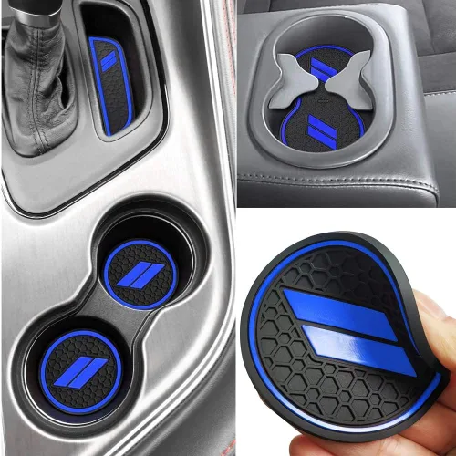 Vista 14 de Auprite Alfombrillas antipolvo para accesorios Dodge Challenger 2015 2016 2017 2018 2019 2020 2021 2022 2023, se adapta a la medida forros para Negro