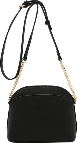 Vista 5 de FashionPuzzle Bandolera pequeña con estampado de leopardo con correa de cadena