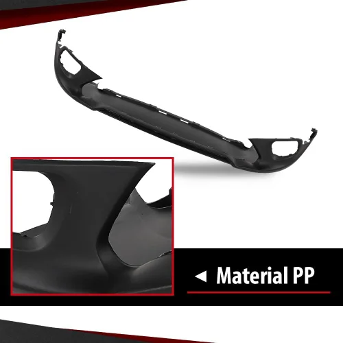 Vista 4 de Cubierta de parachoques delantero inferior compatible con Jeep Cherokee (submodelo: Latitude, Limited, North, Sport) 2014 2015 2016 2017 2018 Negro