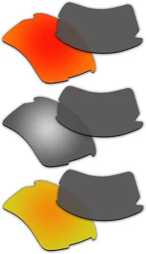 Vista 3 de ACOMPATIBLE 3 pares de lentes polarizadas de repuesto para gafas de sol Oakley Flak 20 XL P10