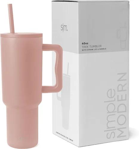 Vista 11 de Simple Modern Fortnite - Vaso de 1,2 l con asa y tapa con pajita, botella de agua reutilizable de acero inoxidable aislada, colección Trek, 40oz