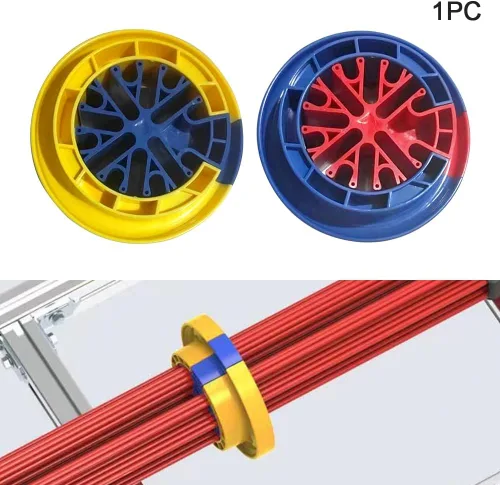 Vista 7 de Herramienta organizadora de cables y peine de cables para gestión de cables de red - Kit de cableado universal de categoría 5/6 para evitar enredos