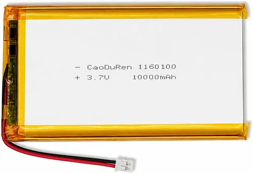 Vista 10 de Número de pieza verificado MSDS: 654060, batería recargable de iones de polímero de litio Li Lipo de 3.7V 2000mAh con conector JST de 2 pines