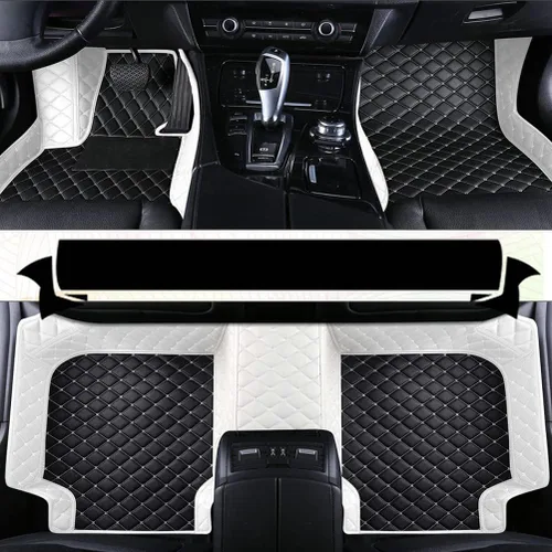 Vista 7 de Alfombrillas personalizadas para Prado Sedan 2000-2023, cobertura completa de accesorios para piso interior del vehículo (beige)