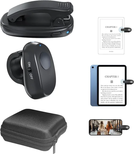 Vista 17 de Girador de páginas remoto Kindle, clic automático de página con clip para Kindle y tabletas, control de página de avance con un botón, control