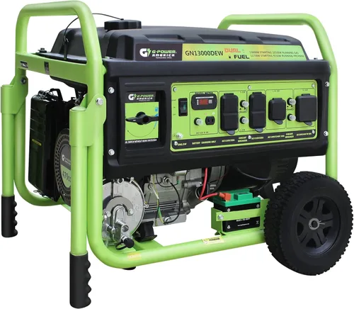 Vista 13 de Green-Power America Generador de gasolina GPD5000W, Verde/Negro