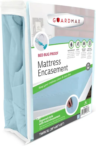 Vista 73 de Protector de colchón Guardmax con cremallera funda contra insectos para cama 100% impermeable suave, hipoalergénico y transpirable