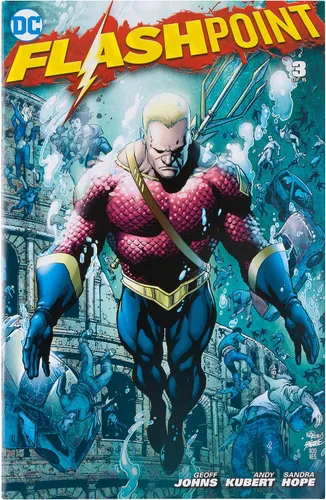 Vista 3 de McFarlane Toys - DC Direct Page Punchers Aquaman, figura de 7.6 cm con cómic Flashpoint