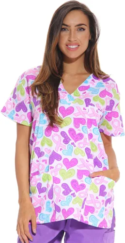 Vista 13 de Just Love - Tops de trabajo festivos para mujer Aqua - Luna y estrellas