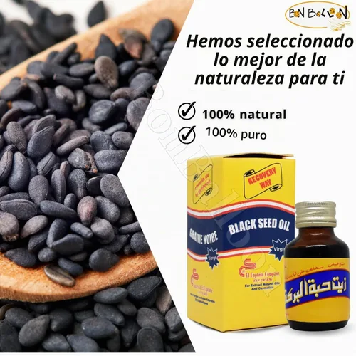 Vista 6 de El Capitán Aceite Virgen Negro Semilla Nigella Sativa 8.5 fl oz (tamaño más grande)