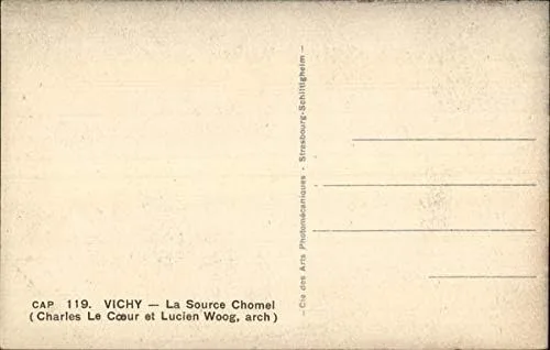 Vista 2 de La Source Chomel Vichy, Francia Postal antigua original