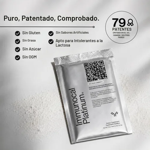 Vista 3 de Paquete de 2 suplementos inmunocales, 1 regular y 1 platino, apoya la producción natural de glutatión, apoyo inmunológico y antioxidante, salud