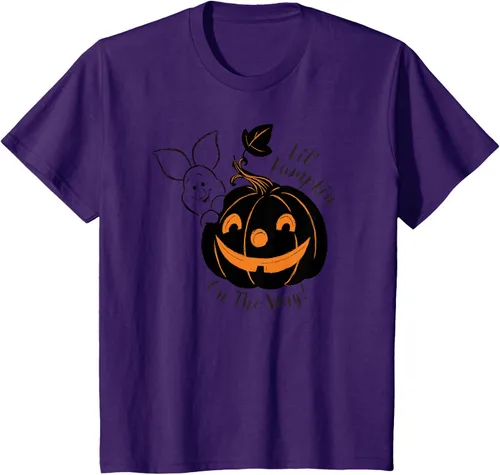 Vista 18 de Disney Camiseta de Halloween Winnie the Pooh Lil' Pumpkin on the Way, Blanco, S