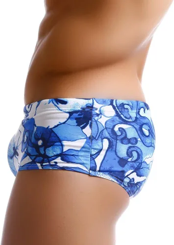 Vista 3 de Taddlee Traje de baño para hombre, traje de baño para hombre, traje de baño tipo bikini, camiseta de surf, traje de baño rojo, Rojo