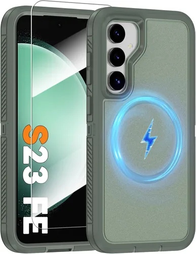Vista 54 de Funda magnética para Samsung Galaxy S24+ Plus compatible con carga Magsafe [protector de pantalla de vidrio]