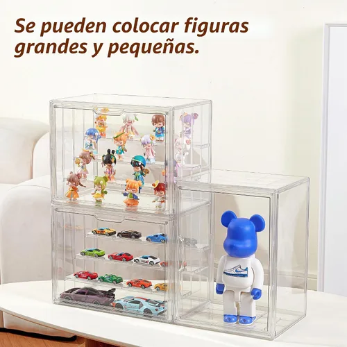 Vista 6 de Estuche de acrílico apilable de 4 capas para caja de exhibición