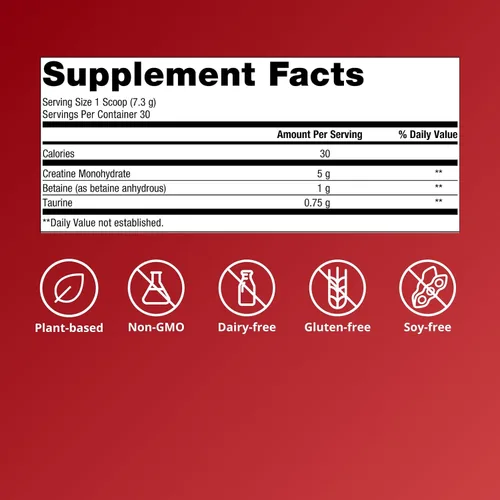 Vista 4 de Metagenics Creatine UP - Suplemento de creatina para mujeres y hombres con betaína y taurina - Apoya el crecimiento muscular, la fuerza