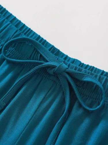 Vista 3 de Latuza Conjunto de pijama corto de viscosa suave y sedosa para mujer