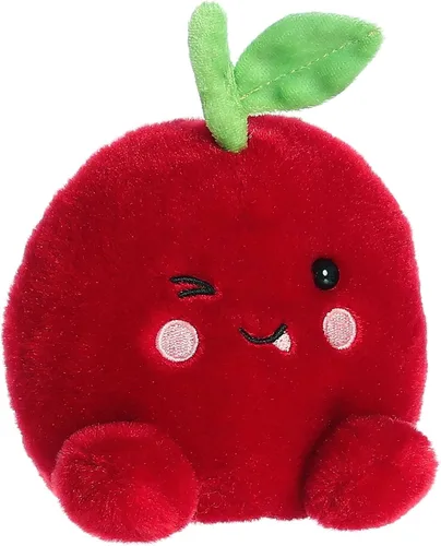 Vista 3 de Aurora® Adorable animal de peluche Palm Pals™ Cordial Cherry™, divertido peluche coleccionable para niños y adultos, perfecto para decorar