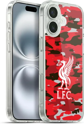 Vista 283 de Head Case Designs Funda de gel con licencia oficial del Liverpool Football Club Away Colourways Crest Camou [protección de grado militar] compatible