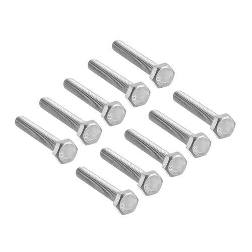 Vista 19 de 10 tornillos hexagonales M6 M6-0.039 x 1.575 in UNC Tornillos de cabeza hexagonal A2-70 (304) de acero inoxidable totalmente roscados, totalmente